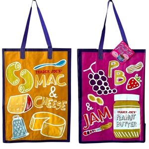 Trader Joe’s Reusable Grocery Bag Mac & Cheese, PB & Jam